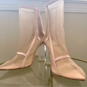 Wild Diva Pink Mesh Heels